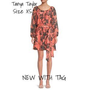 Tanya Taylor Floral Belted Mini Dress - A-Line XS - New with Tags